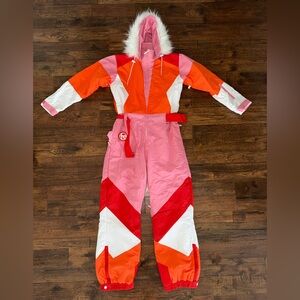 Tipsy Elves Women’s Ski Suit - Strawberry Shredder